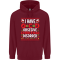 Christmas OCD Funny Xmas Childrens Kids Hoodie Maroon