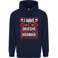 Christmas OCD Funny Xmas Childrens Kids Hoodie Navy Blue