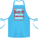 Christmas OCD Funny Xmas Cotton Apron 100% Organic Turquoise