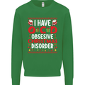 Christmas OCD Funny Xmas Kids Sweatshirt Jumper Irish Green