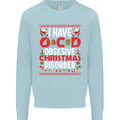 Christmas OCD Funny Xmas Kids Sweatshirt Jumper Light Blue