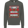 Christmas OCD Funny Xmas Kids Sweatshirt Jumper Storm Grey