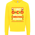 Christmas OCD Funny Xmas Kids Sweatshirt Jumper Yellow