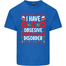 Christmas OCD Funny Xmas Kids T-Shirt Childrens Royal Blue