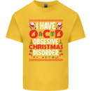 Christmas OCD Funny Xmas Kids T-Shirt Childrens Yellow