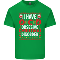 Christmas OCD Funny Xmas Mens Cotton T-Shirt Tee Top Irish Green
