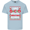 Christmas OCD Funny Xmas Mens Cotton T-Shirt Tee Top Light Blue