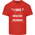 Christmas OCD Funny Xmas Mens Cotton T-Shirt Tee Top Red