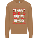 Christmas OCD Funny Xmas Mens Sweatshirt Jumper Caramel Latte
