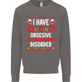 Christmas OCD Funny Xmas Mens Sweatshirt Jumper Charcoal