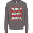 Christmas OCD Funny Xmas Mens Sweatshirt Jumper Charcoal
