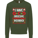 Christmas OCD Funny Xmas Mens Sweatshirt Jumper Forest Green