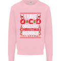 Christmas OCD Funny Xmas Mens Sweatshirt Jumper Light Pink