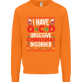Christmas OCD Funny Xmas Mens Sweatshirt Jumper Orange