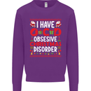 Christmas OCD Funny Xmas Mens Sweatshirt Jumper Purple