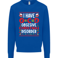 Christmas OCD Funny Xmas Mens Sweatshirt Jumper Royal Blue