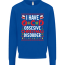 Christmas OCD Funny Xmas Mens Sweatshirt Jumper Royal Blue
