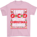 Christmas OCD Funny Xmas Mens T-Shirt Cotton Gildan Light Pink