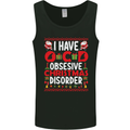 Christmas OCD Funny Xmas Mens Vest Tank Top Black