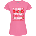 Christmas OCD Funny Xmas Womens Petite Cut T-Shirt Azalea