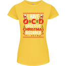 Christmas OCD Funny Xmas Womens Petite Cut T-Shirt Yellow