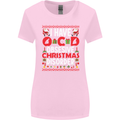 Christmas OCD Funny Xmas Womens Wider Cut T-Shirt Light Pink