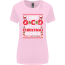 Christmas OCD Funny Xmas Womens Wider Cut T-Shirt Light Pink
