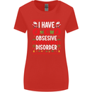 Christmas OCD Funny Xmas Womens Wider Cut T-Shirt Red