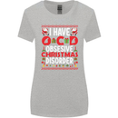 Christmas OCD Funny Xmas Womens Wider Cut T-Shirt Sports Grey