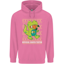 Christmas Official Santa T-Rex Dinosaur Mens 80% Cotton Hoodie Azelea