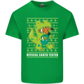Christmas Official Santa T-Rex Dinosaur Mens Cotton T-Shirt Tee Top Irish Green