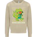 Christmas Official Santa T-Rex Dinosaur Mens Sweatshirt Jumper Sand
