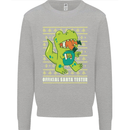 Christmas Official Santa T-Rex Dinosaur Mens Sweatshirt Jumper Sports Grey