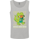 Christmas Official Santa T-Rex Dinosaur Mens Vest Tank Top Sports Grey