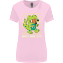 Christmas Official Santa T-Rex Dinosaur Womens Wider Cut T-Shirt Light Pink