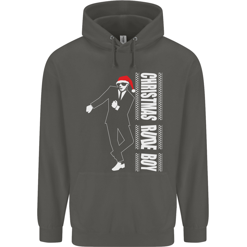 Christmas Original Rude Boy 2Tone 2 Tone Childrens Kids Hoodie Storm Grey