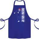 Christmas Original Rude Boy 2Tone 2 Tone Cotton Apron 100% Organic Royal Blue