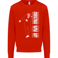 Christmas Original Rude Boy 2Tone 2 Tone Kids Sweatshirt Jumper Bright Red