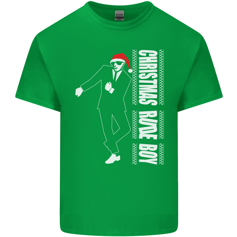 Christmas Original Rude Boy 2Tone 2 Tone Mens Cotton T-Shirt Tee Top Irish Green