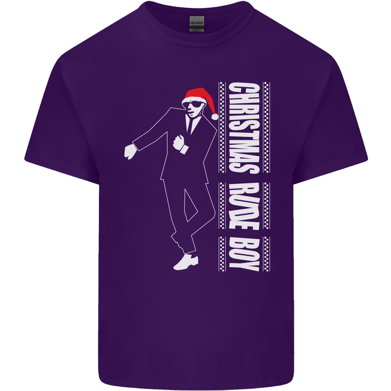 Christmas Original Rude Boy 2Tone 2 Tone Mens Cotton T-Shirt Tee Top Purple