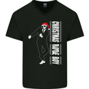 Christmas Original Rude Boy 2Tone 2 Tone Mens V-Neck Cotton T-Shirt Black