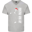 Christmas Original Rude Boy 2Tone 2 Tone Mens V-Neck Cotton T-Shirt Sports Grey