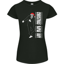 Christmas Original Rude Boy 2Tone 2 Tone Womens Petite Cut T-Shirt Black