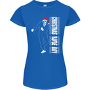 Christmas Original Rude Boy 2Tone 2 Tone Womens Petite Cut T-Shirt Royal Blue