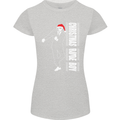 Christmas Original Rude Boy 2Tone 2 Tone Womens Petite Cut T-Shirt Sports Grey