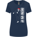 Christmas Original Rude Boy 2Tone 2 Tone Womens Wider Cut T-Shirt Navy Blue