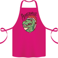 Christmas Papasaurus T-Rex Dinosaur Cotton Apron 100% Organic Pink