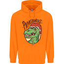 Christmas Papasaurus T-Rex Dinosaur Mens 80% Cotton Hoodie Orange