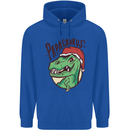 Christmas Papasaurus T-Rex Dinosaur Mens 80% Cotton Hoodie Royal Blue