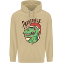 Christmas Papasaurus T-Rex Dinosaur Mens 80% Cotton Hoodie Sand